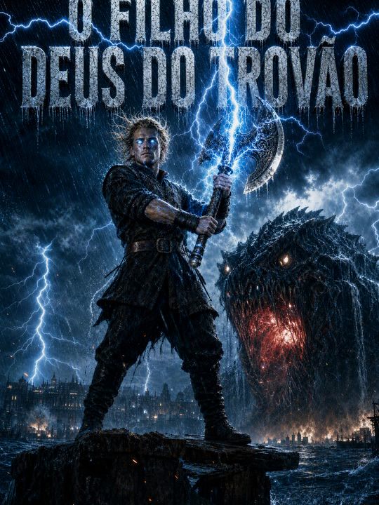 Capa de O filho do deus do trovão