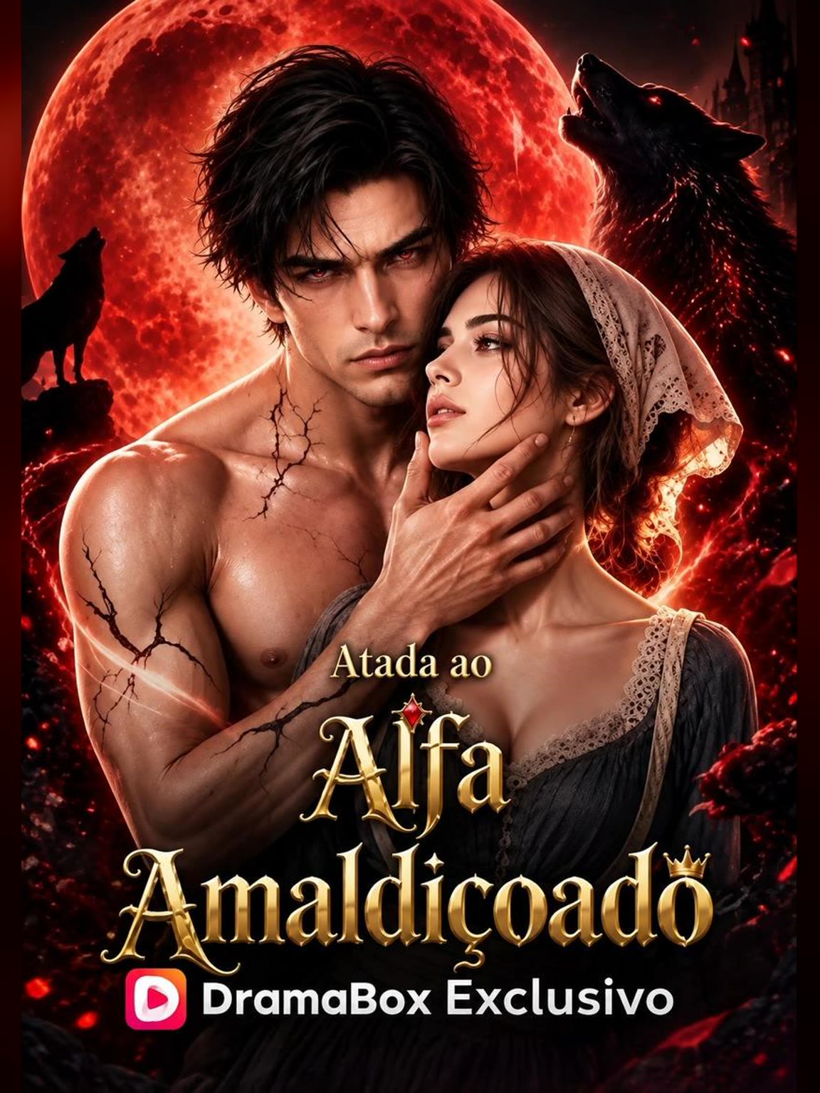 Capa de Atada ao Alfa Amaldiçoado