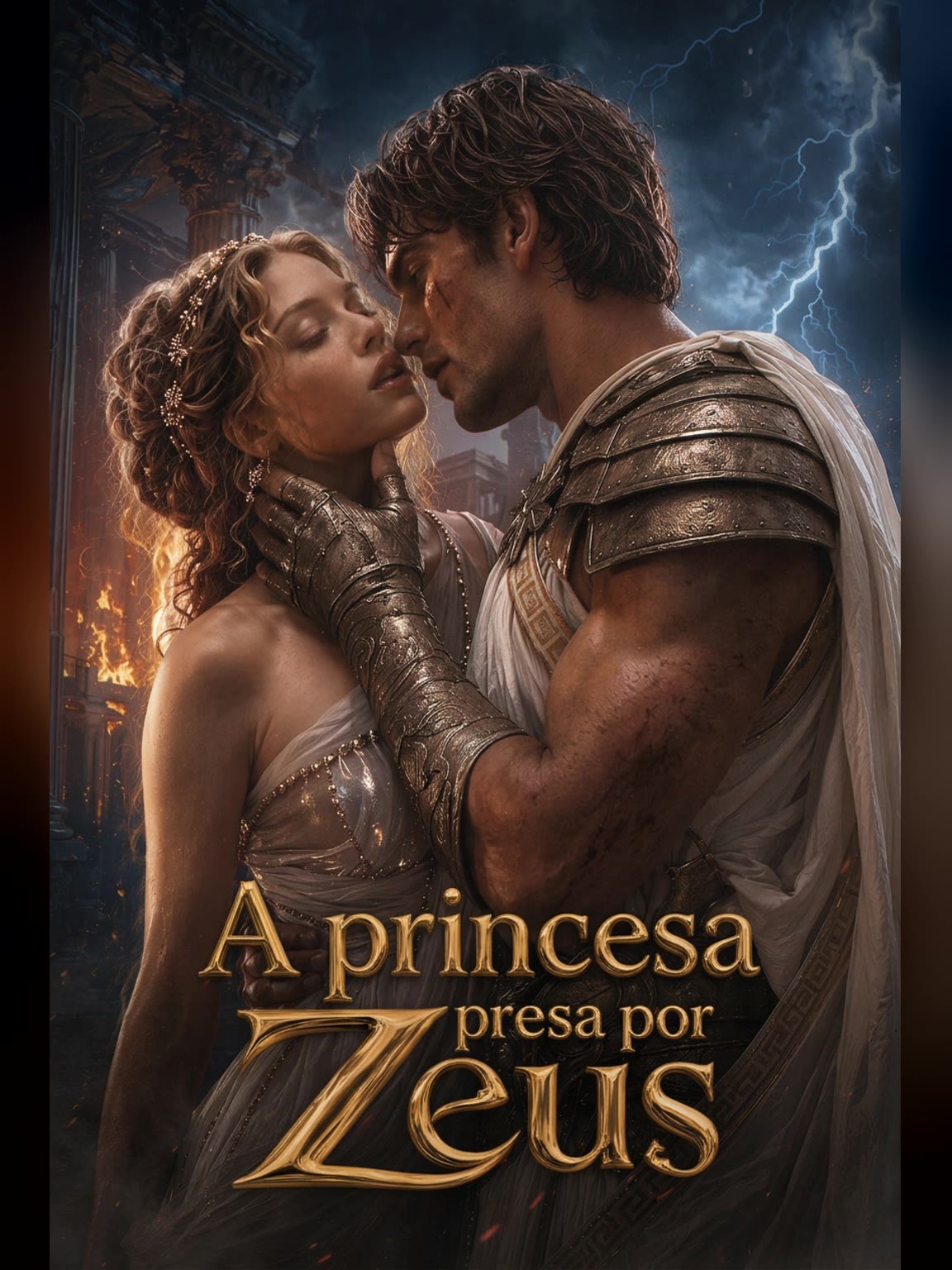 Capa de A princesa presa por Zeus