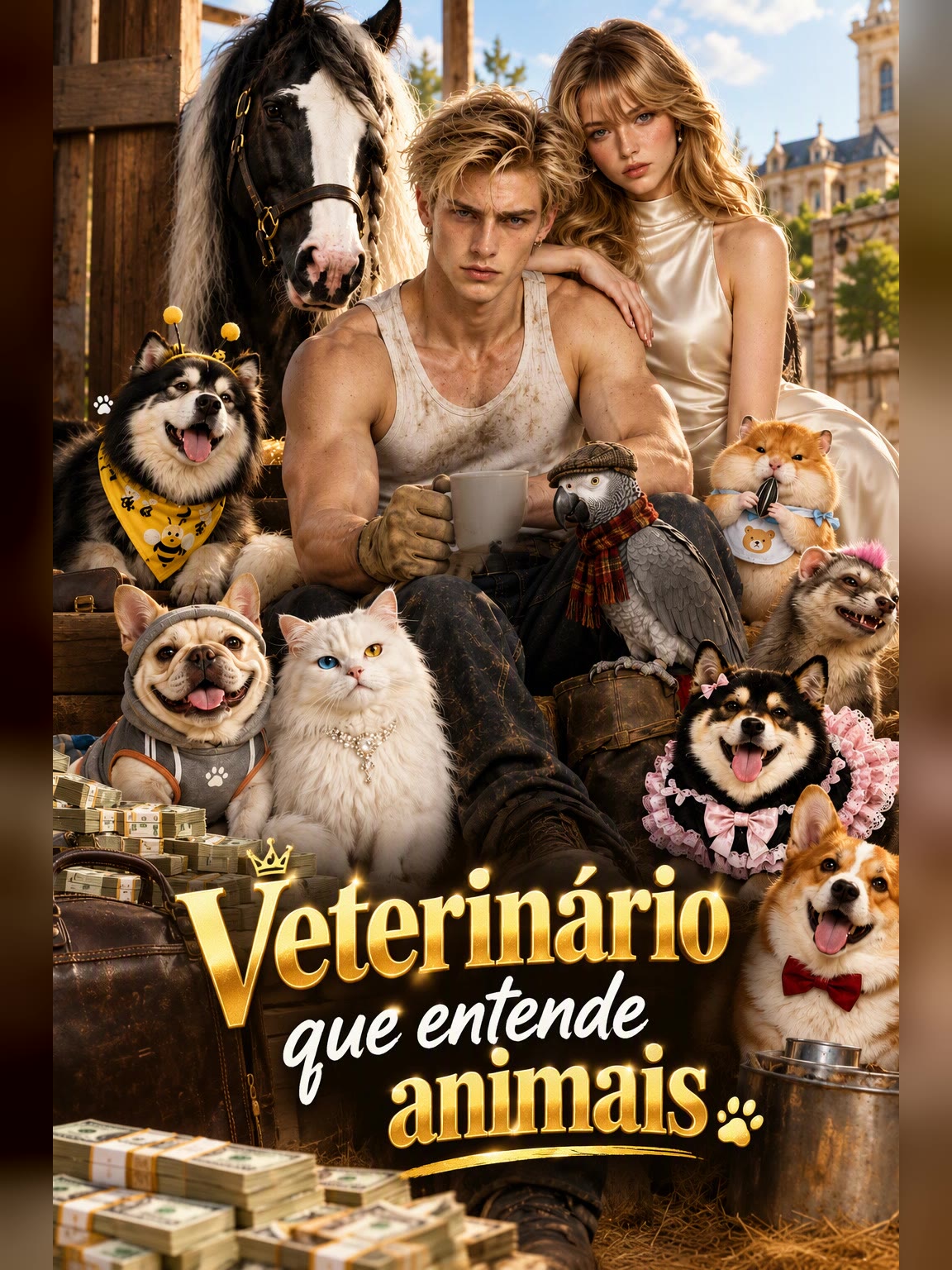 Capa de Veterinário que entende animais