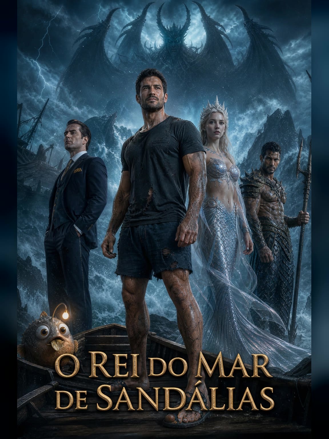 Capa de O rei do mar de sandálias