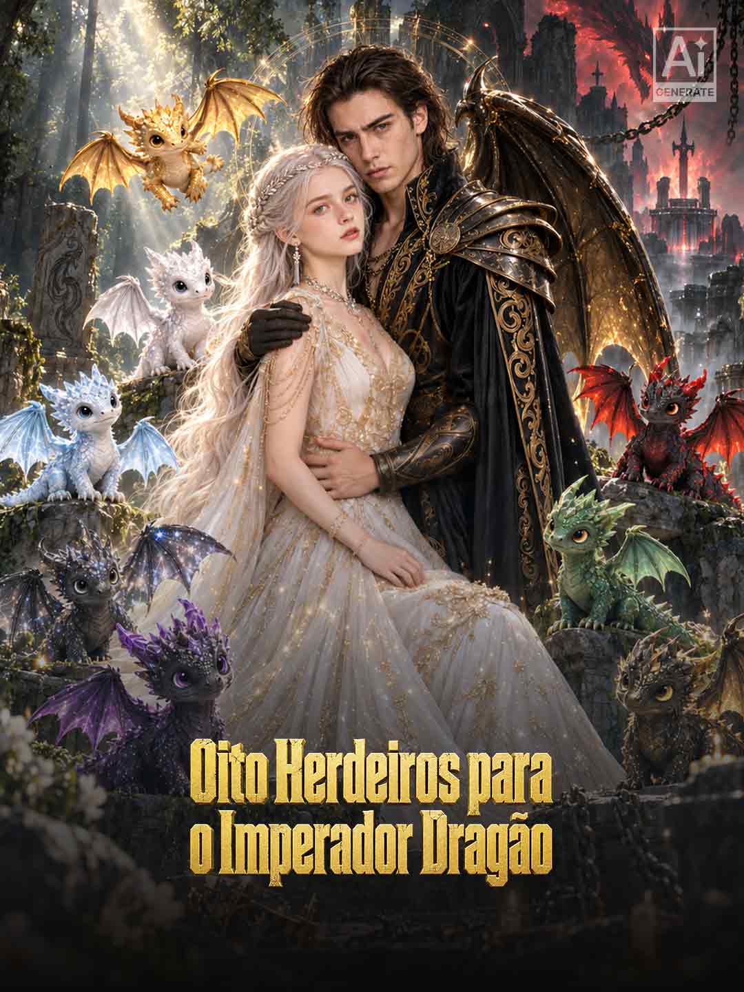 Capa de Oito Herdeiros para o Imperador Dragão