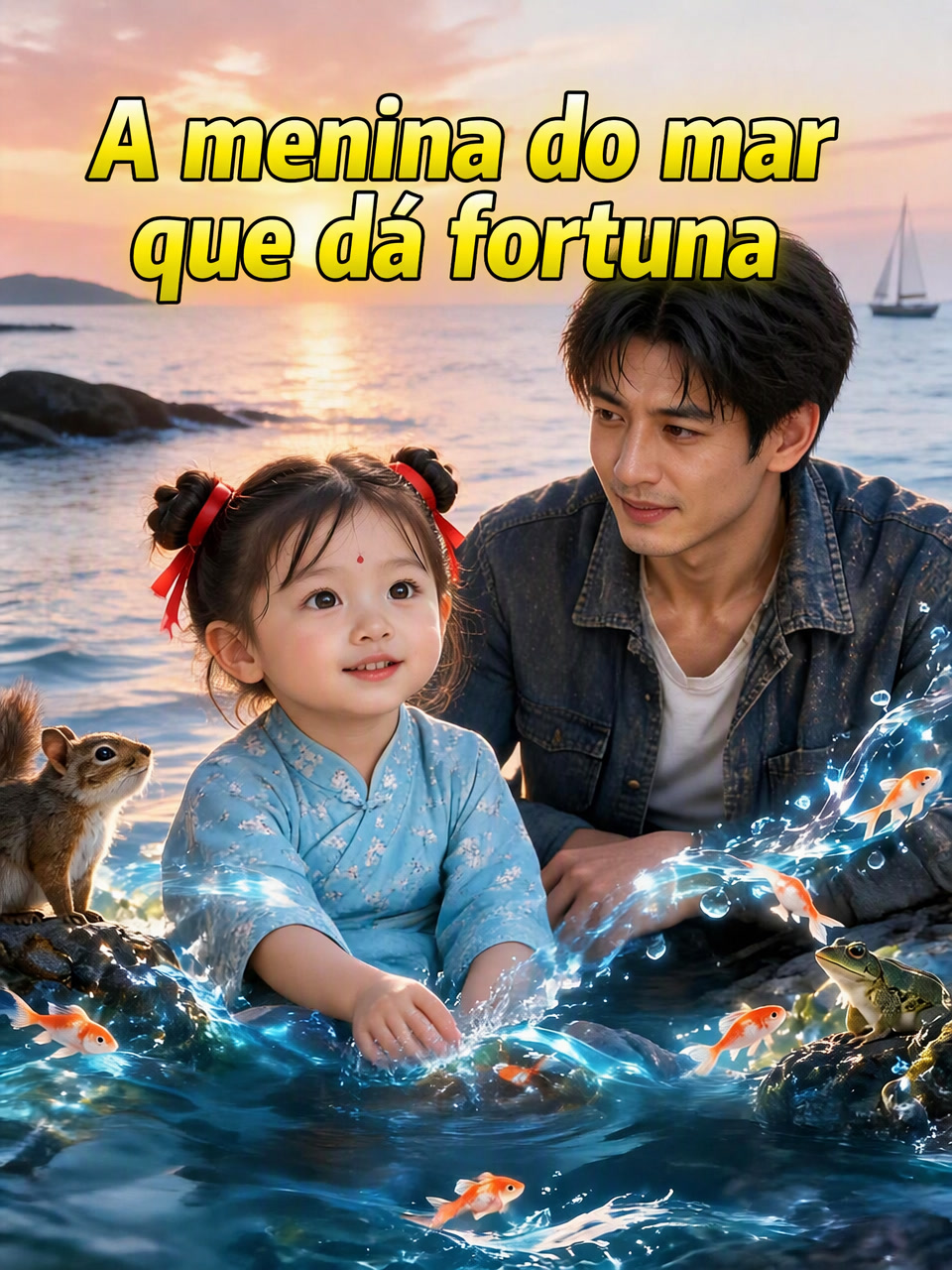 Capa de A menina do mar que dá fortuna
