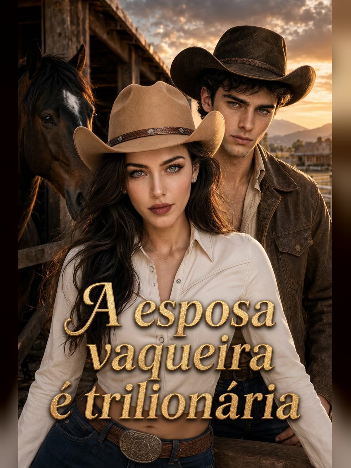 Capa de A esposa vaqueira é trilionária